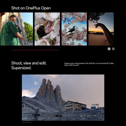  OnePlus Open 5G EU Version, 16 Go + 1 To, lecteur d'empreintes digitales latéral, 7,82 pouces + 6,31 pouces OxygenOS 13.2 Android 13 Qualcomm Snapdragon 8 Gen 2 Octa Core, NFC, réseau : 5G (rouge) SO441R836-021